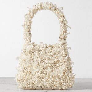 Elegant Pearl-Embellished Shoulder Bag